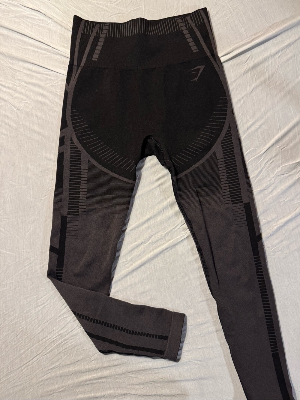 Gymshark Black & Gray Seamless Leggings – XS